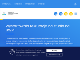 'uwm.edu.pl' screenshot