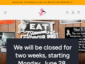 georgiapig.com homepage screenshot