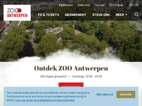'zooantwerpen.be' screenshot