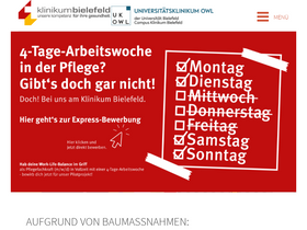 'klinikumbielefeld.de' screenshot