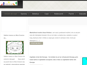 'universdecopil.ro' screenshot