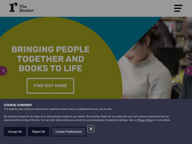 'thereader.org.uk' screenshot