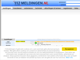 '112meldingen.nl' screenshot