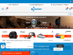 'trisport.ro' screenshot
