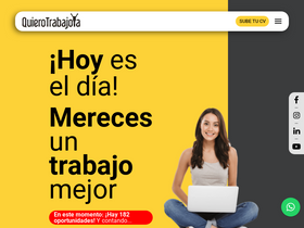 'quierotrabajoya.com.ar' screenshot