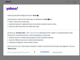 'yahoo.it' screenshot