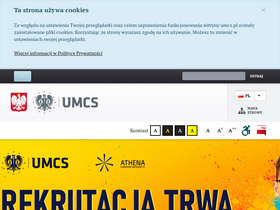 'pios.umcs.pl' screenshot