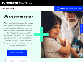 'evernorthcaregroup.com' screenshot