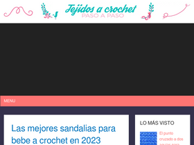 'tejidosacrochetpasoapaso.com' screenshot