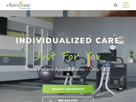 'chiroone.com' screenshot