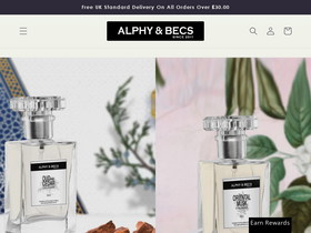 alphyandbecs.co.uk homepage screenshot