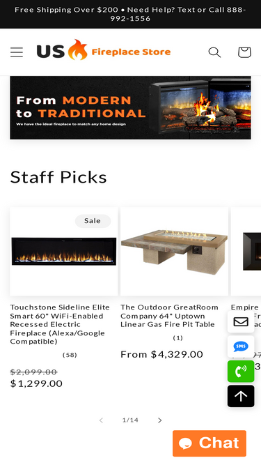 usfireplacestore.com