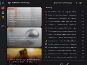 'blender.community' screenshot