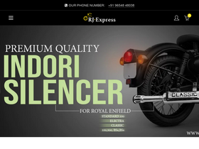 'rjexpress.in' screenshot