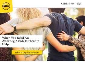 'araglegal.com' screenshot