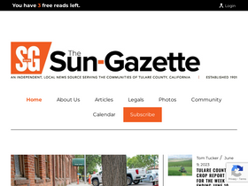 'thesungazette.com' screenshot