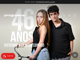 progresivacr.com homepage screenshot