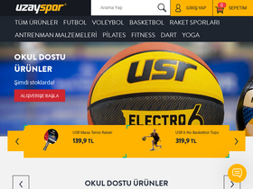 'uzayspor.com' screenshot