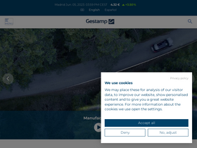 'gestamp.com' screenshot