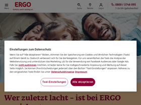 'ergo.de' screenshot