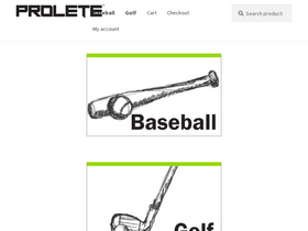 'prolete-athletics.com' screenshot
