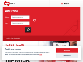 'dpmcb.cz' screenshot