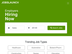 'jobslaunch.com' screenshot