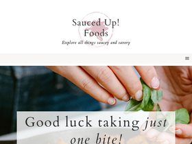 'saucedupfoods.com' screenshot