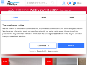 'ergonomicdesigns.co.uk' screenshot