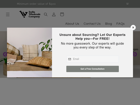 indiawholesaleco.com homepage screenshot