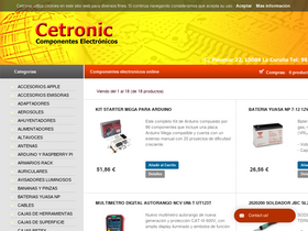 'cetronic.es' screenshot