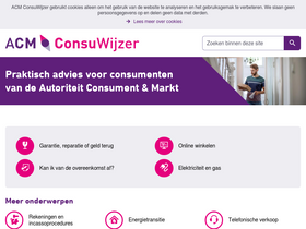 'consuwijzer.nl' screenshot