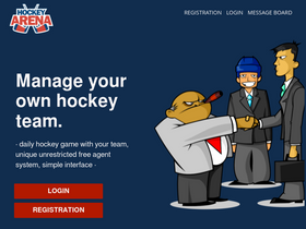 'beta.hockeyarena.net' screenshot