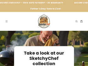 sketchychefy.com homepage screenshot