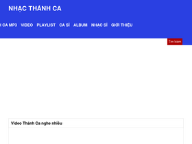 'nhacthanhcavietnam.com' screenshot