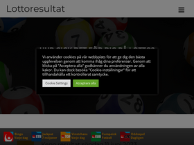'lottoresultat.se' screenshot