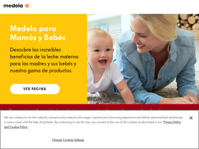 'medela.es' screenshot