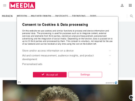 'meedia.de' screenshot