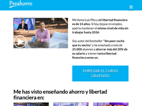 'preahorro.com' screenshot