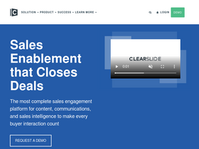 'clearslide.com' screenshot