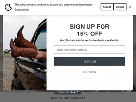 americanoutlawsco.com homepage screenshot
