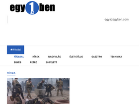 'egyazegyben.com' screenshot