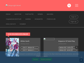'turkcelightnovels.com' screenshot