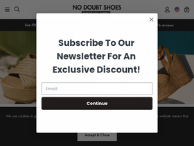 No Doubt Shoes homepage screenshot