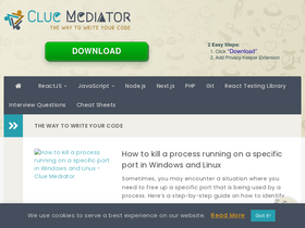 'cluemediator.com' screenshot