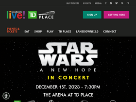 'tdplace.ca' screenshot