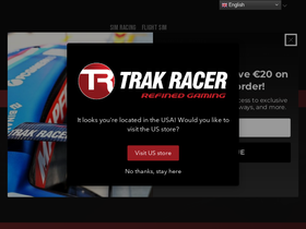 'trakracer.eu' screenshot