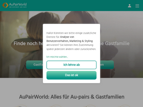 'aupairworld.com' screenshot