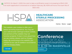 'myhspa.org' screenshot