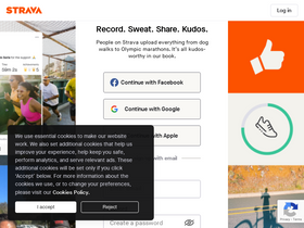 'strava.com' screenshot